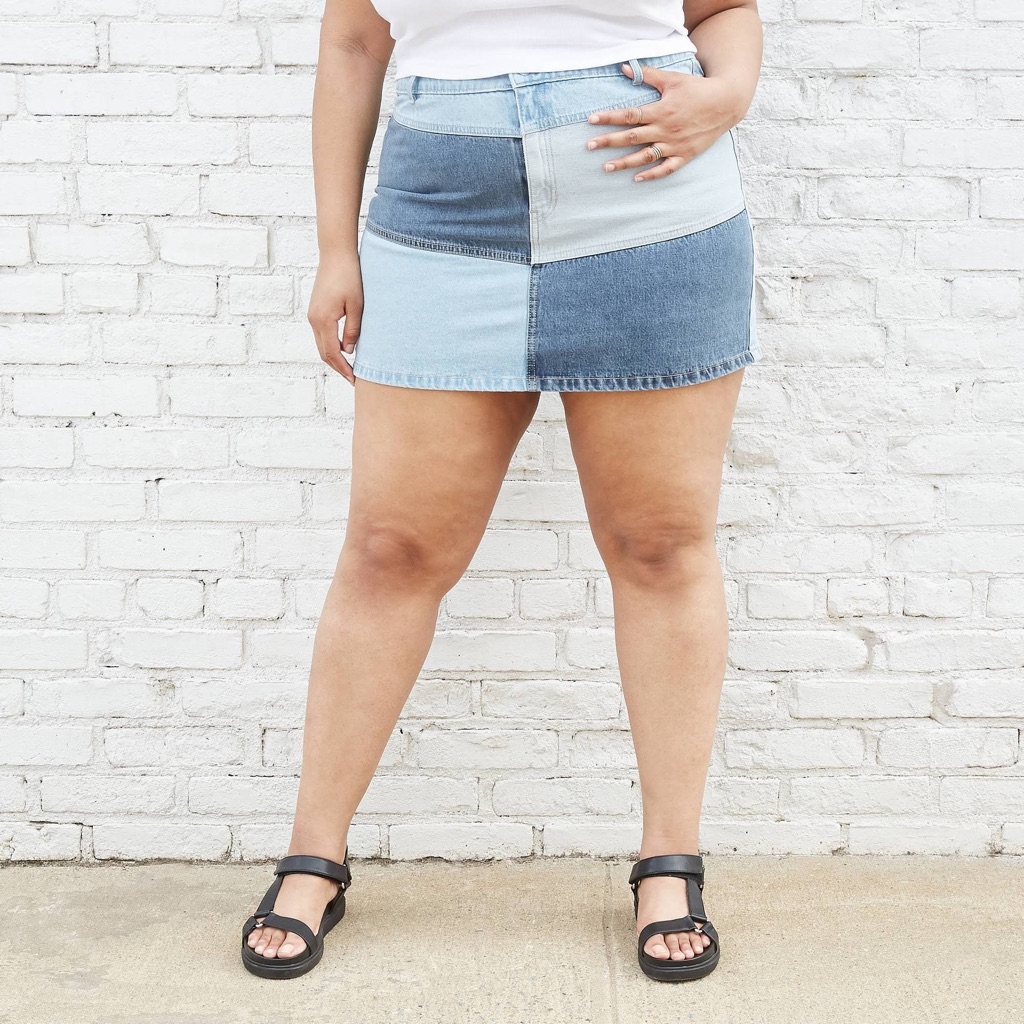 Jean Skirt Patchwork